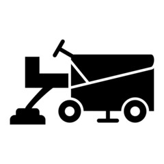  Vector Ice resurfacer Glyph Icon Design