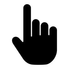 Obraz premium Vector Finger Glyph Icon Design