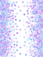 Blue beads confetti placer vector background. Elegant shiny sequin elements holiday decoration flatlay. Christmas confetti scatter shining background.