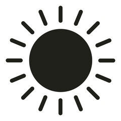 Sun icon isolated. vector illustration