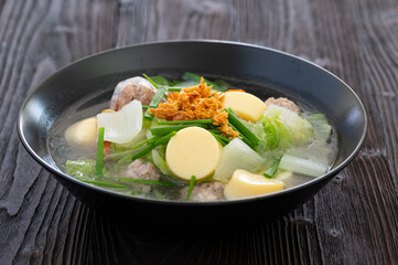 Clear Soup with Ivy Gourd, Tofu and Minced Pork