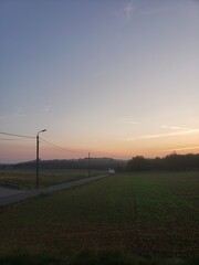 a sunrise in belgium