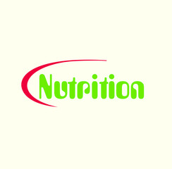 Fototapeta premium nutrition logo vector logo. nutrition logo.