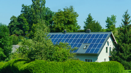 Stromerzeugung mittels Solardach