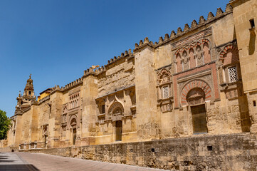 Naklejka premium Side facade of the Mosque of Cordoba