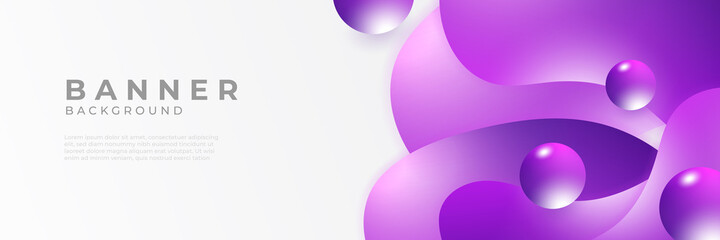 abstract modern purple horizontal web banner design template backgrounds