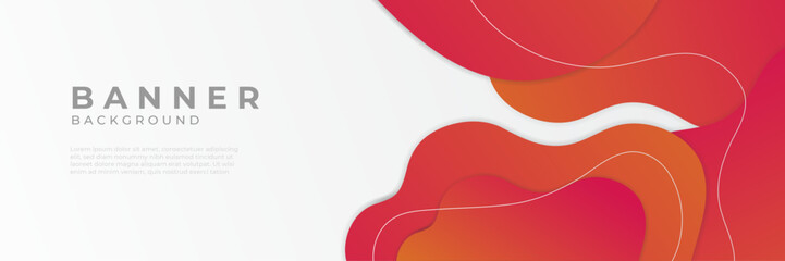 Modern red vector abstract graphic design Banner Pattern background template.