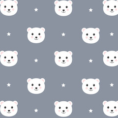 Animal illustration seamless pattern for kids project, fabric, scrapbooking, crafting, invitation and many more. Vector illustration