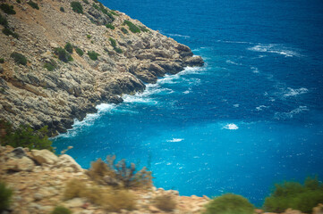 view of the sea from the sea