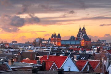 Amsterdam, Netherlands Rooftop View