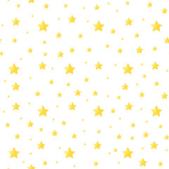 This is a seamless pattern with stars on a white background.