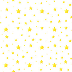 This is a seamless pattern with stars on a white background.