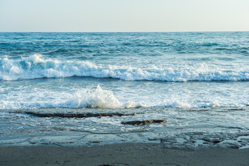 waves on the beach