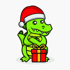 Cute Christmas mascot design illustration