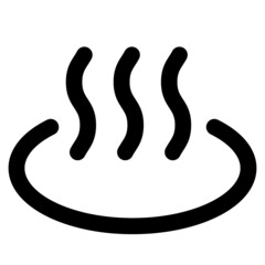 Obraz premium 温泉マークのアイコン（黒）