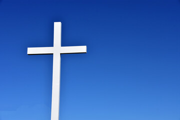 cross on blue sky