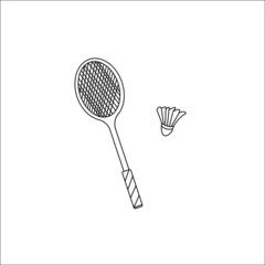 A set of sport elements on a white background