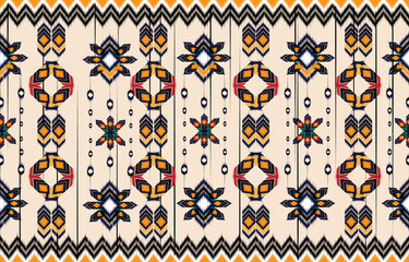 Ikat seamless pattern background Traditional pattern.

