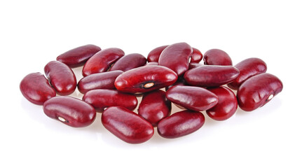 red beans isolated on the white background