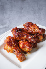 Barbecue Chicken drumsticks with sesame