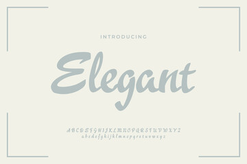 Elegant alphabet letters font Typography Luxury classic lettering serif fonts decorative vintage retro concept vector illustration