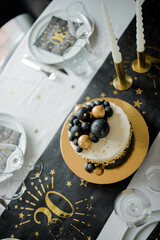 birthday cake with chocolate 