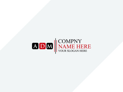 Alphabet ADM Letter Logo Icon design
