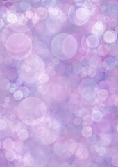 Light lilac background, fabulous banner with sequins, painted in bokeh style