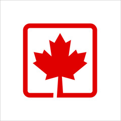 Canadian flag button