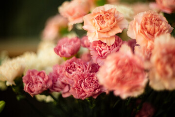 bouquet of pink roses