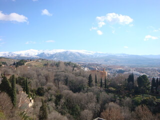 Vista de las Montañas en Granada, España