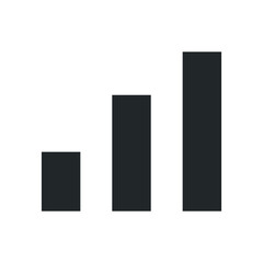 network signal bar icon design vector