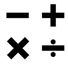 Obraz premium plus minus icon