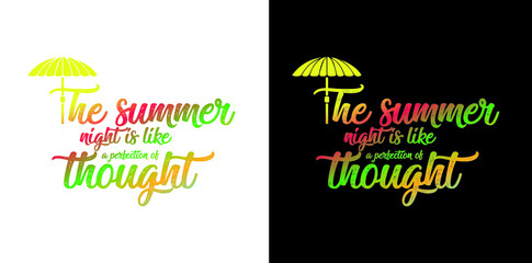 Summer t shirt design
