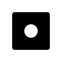 Pair of dice to gamble or gambling in craps line art vector icon for casino apps and websites