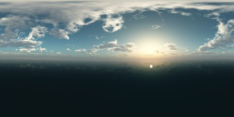 sea panorama, HDRI, environment map , Round panorama, spherical panorama, equidistant projection, 360 high resolution panorama 
3d rendering,  
