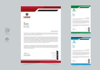 Abstract Letterhead Design Modern Business Letterhead Template Free Vector