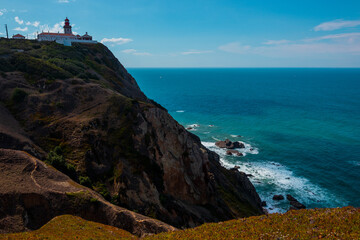 Fototapeta na wymiar Cabo da Roca in Portugal, the western point of Europe