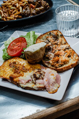 Food at the restaurant