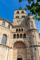 Fototapeta na wymiar Exterior Gothic architectural texture view of the Liebfrauenkirche (Church Of Our Lady) in Trier, Germany