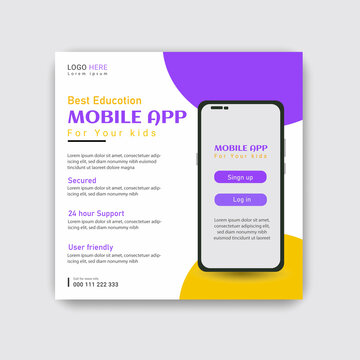 Mobile App Flyer Template