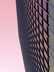 Foto auf Acrylglas Hell-pink Abstrakter redaktioneller Hintergrund Teilweise Aufnahme einer Gebäudestruktur