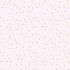 Cute festive background with gold stars. Holiday seamless pattern. Decoration for gift wrapping paper, fabric, clothing