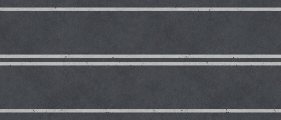 Fototapeta premium road with white double line