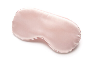 Stylish sleep mask on white background
