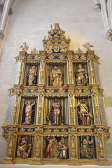 Fototapeta premium Burgos, Spain - 16 Oct, 2021: Chapel of the Condestable in the Santa Maria Cathedral of Burgos, Castilla Leon
