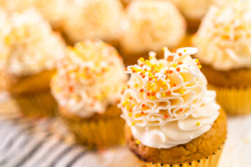 Pumpkin spice cupcake
