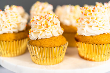Pumpkin spice cupcake