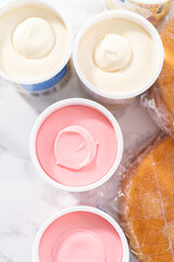 Mermaid themed 3 layer vanilla cake