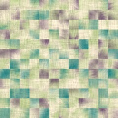 Seamless square tile faux wall mosaic pattern for surface design and print. High quality illustration. Detailed ornate grid repeat swatch.